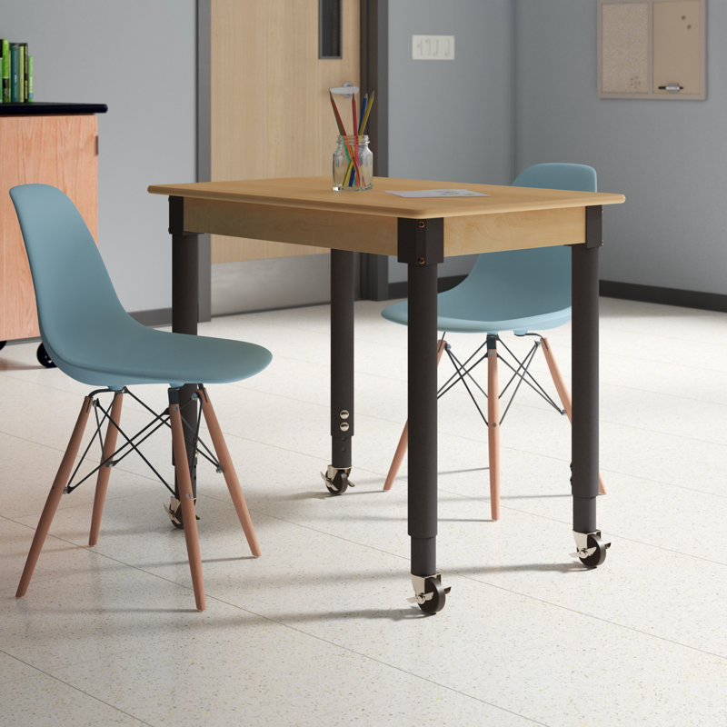 Wood Designs Hardwood Birch Tables Adjustable Height Rectangular